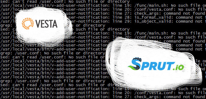 Устанавливаем Vesta CP и файловый менеджер SPRUT